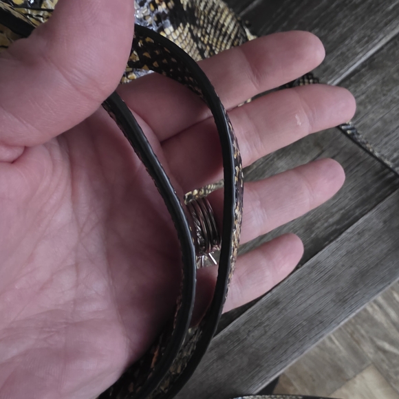 NWOT Henri Bendel W57TH Satchel Python Embossed Leather w/dustbag - Picture 13 of 16